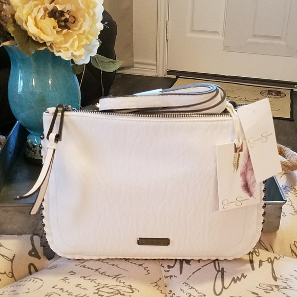 jessica simpson white purse